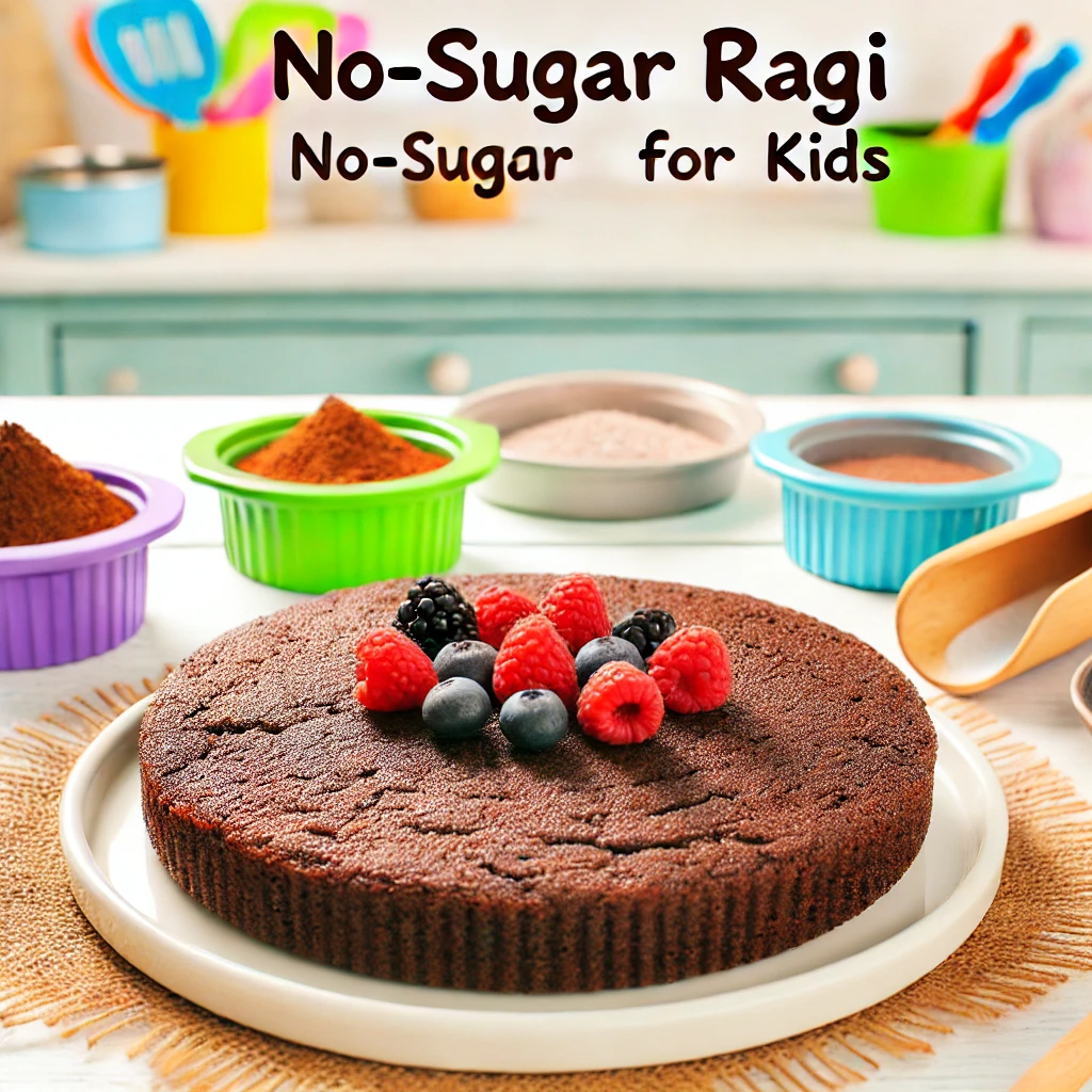 No Sugar Ragi Choclate Cake